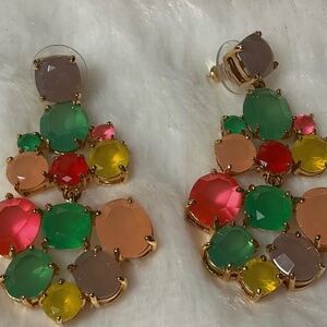 Kate Spade Resin Gumdrop Tutti Frutti Chandelier Multi Color Earrings